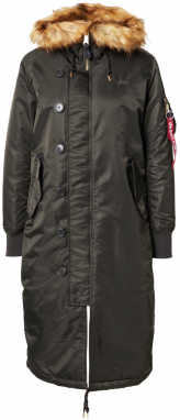 ALPHA INDUSTRIES Zimná parka  tmavozelená