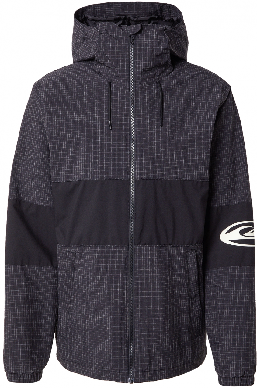 QUIKSILVER Funkčná bunda 'HIGH IN TH HOOD'  sivá / čierna