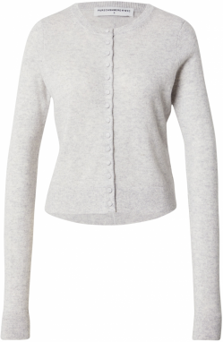 Pure Cashmere NYC Kardigán  sivá melírovaná