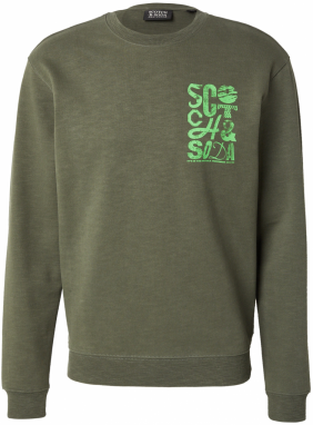 SCOTCH & SODA Mikina  kaki / limetová