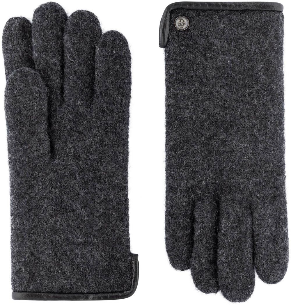 Roeckl Prstové rukavice 'FELTED WOOL'  antracitová