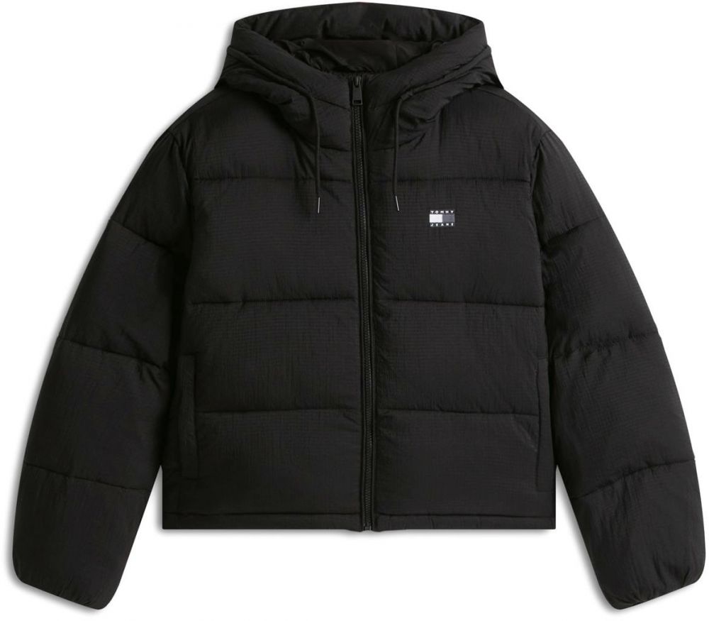 Tommy Jeans Zimná bunda  čierna