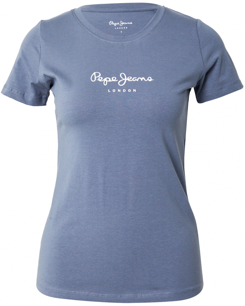 Pepe Jeans Tričko 'New Virginia'  zafírová / biela