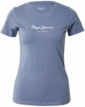 Pepe Jeans Tričko 'New Virginia'  zafírová / biela