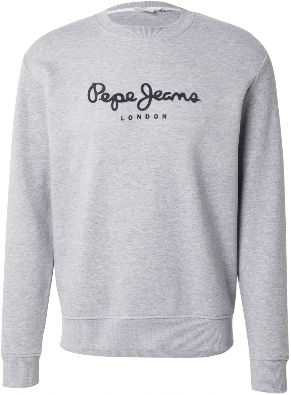 Pepe Jeans Mikina 'MACBETH'  sivá melírovaná / čierna