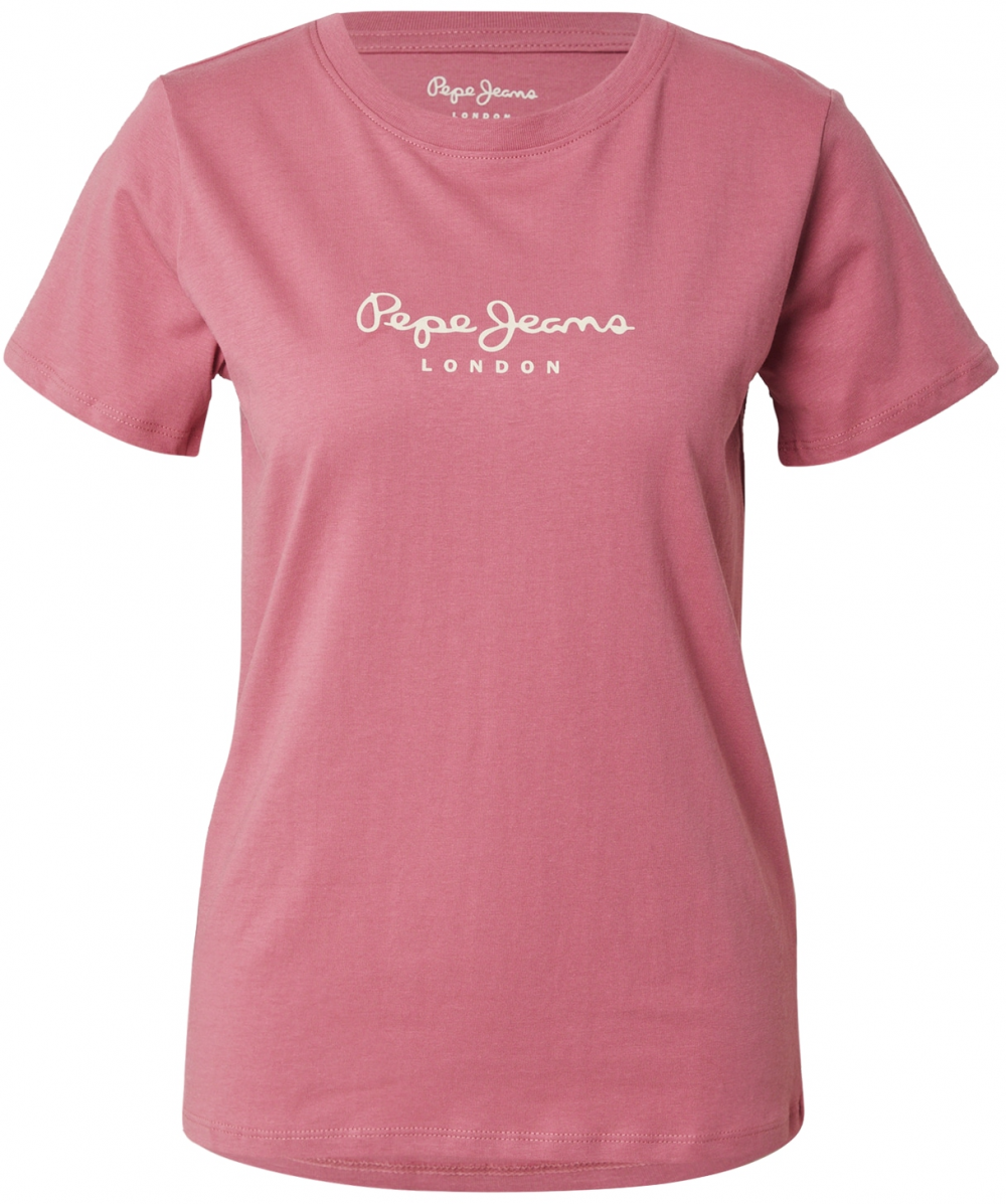 Pepe Jeans Tričko 'BERENICE'  eozín / prírodná biela