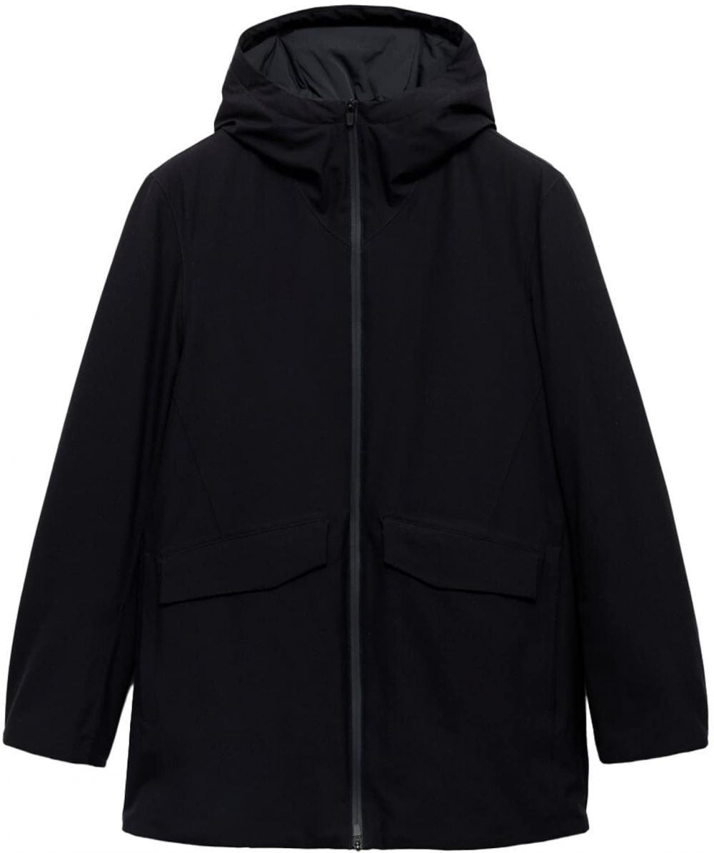 MANGO MAN Prechodná parka 'Interval'  čierna