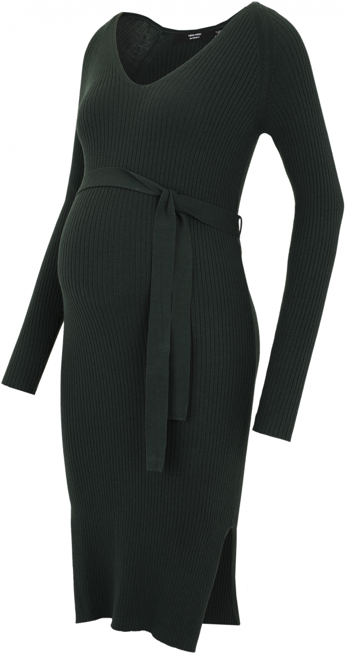 Vero Moda Maternity Pletené šaty 'VMMSABA'  jedľová