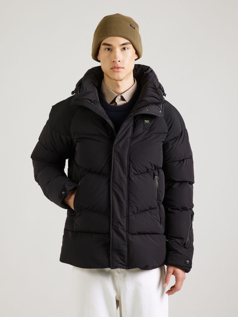 Blauer.USA Zimná bunda 'Crown'  čierna