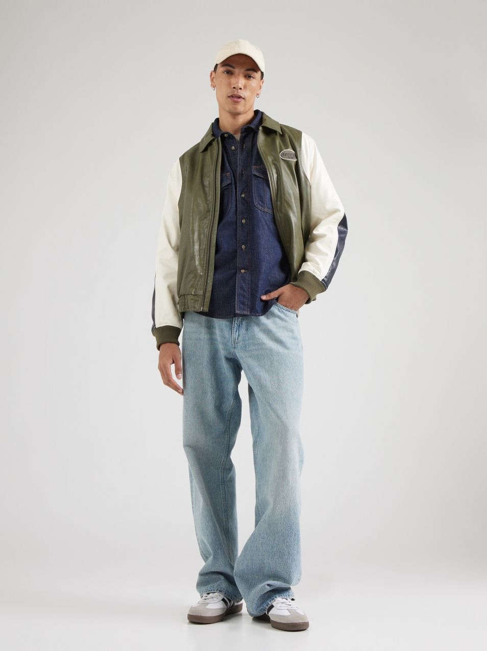 GAP Košeľa  modrá denim