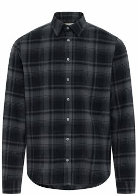 Casual Friday Košeľa 'CFSIGVARD'  tmavosivá / čierna