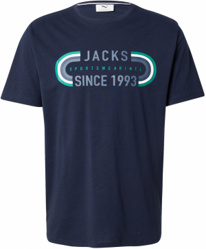 Jack's Tričko  tmavomodrá / sivá / zelená