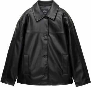Pull&Bear Prechodná bunda  čierna
