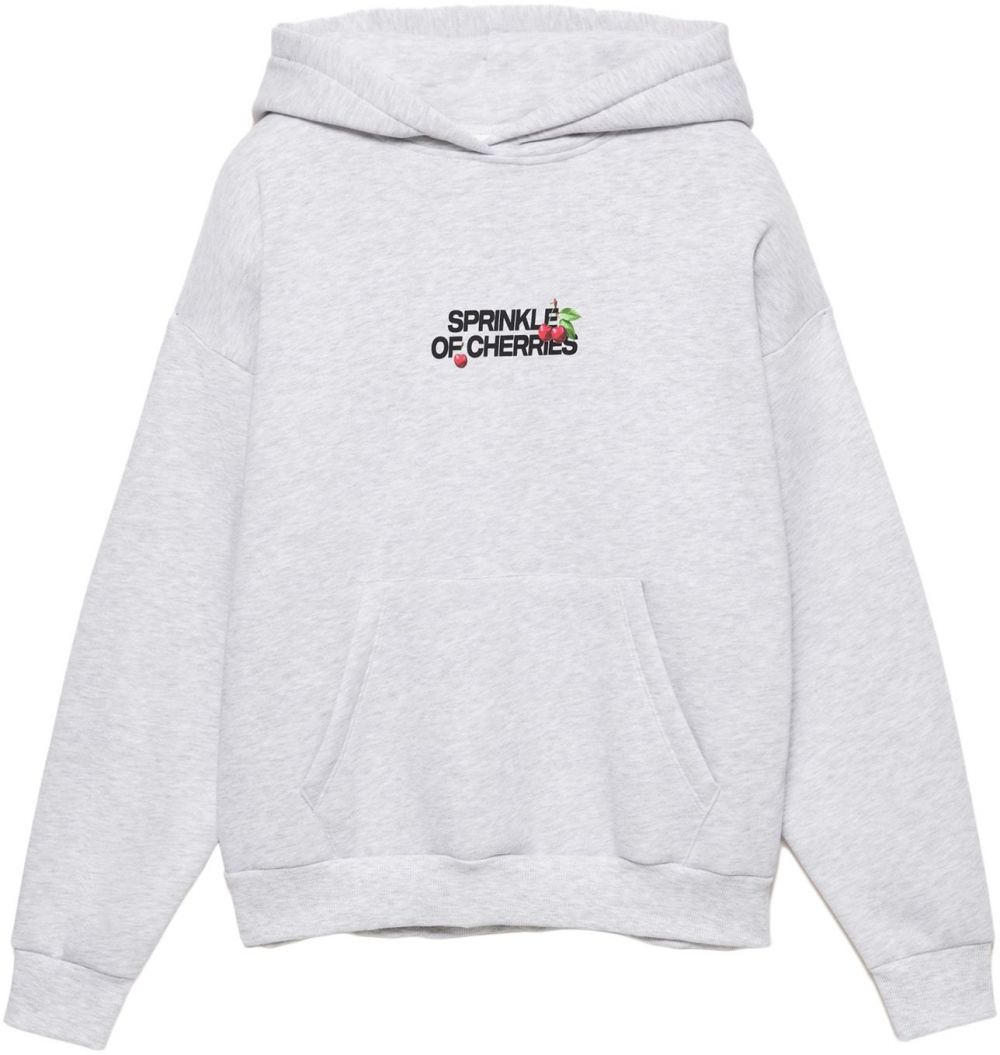 Pull&Bear Mikina  sivá / zelená / červená / čierna