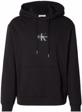 Calvin Klein Jeans Mikina  sivá / čierna / biela