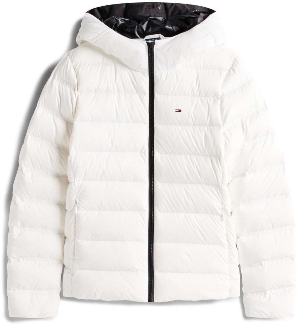 Tommy Jeans Zimná bunda  námornícka modrá / červená / biela