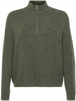 Vero Moda Curve Sveter 'VMCPLAZA'  zelená melírovaná