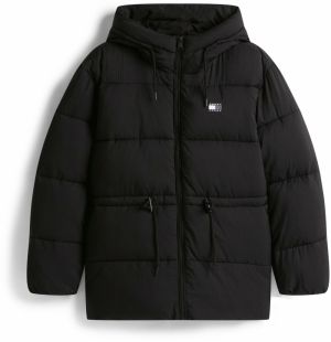 Tommy Jeans Zimná bunda  sivá / čierna / biela