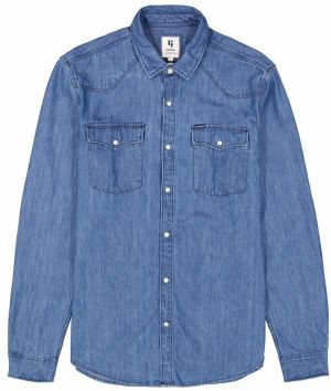 GARCIA Košeľa  modrá denim