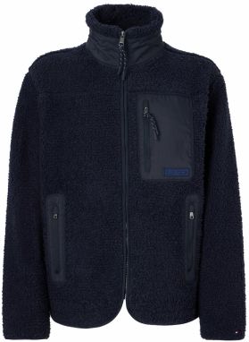 TOMMY HILFIGER Flisová bunda  námornícka modrá