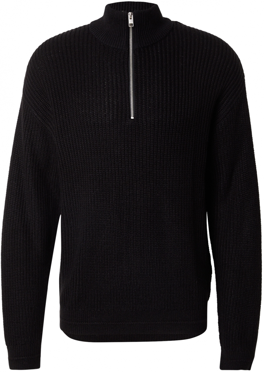 JACK & JONES Sveter 'JJKAITO'  čierna