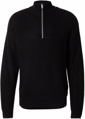 JACK & JONES Sveter 'JJKAITO'  čierna