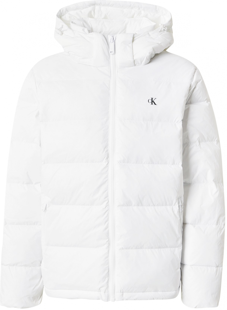Calvin Klein Jeans Zimná bunda  čierna / biela