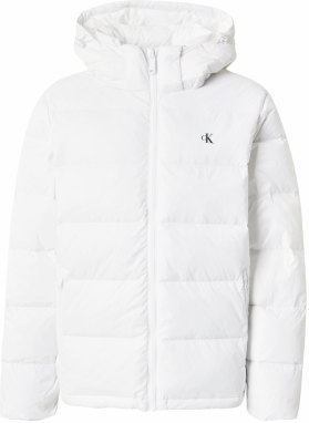 Calvin Klein Jeans Zimná bunda  čierna / biela