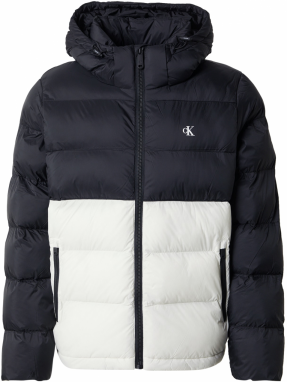 Calvin Klein Jeans Zimná bunda  čierna / biela