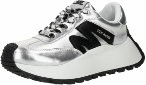 STEVE MADDEN Nízke tenisky 'Supercampo'  čierna / strieborná