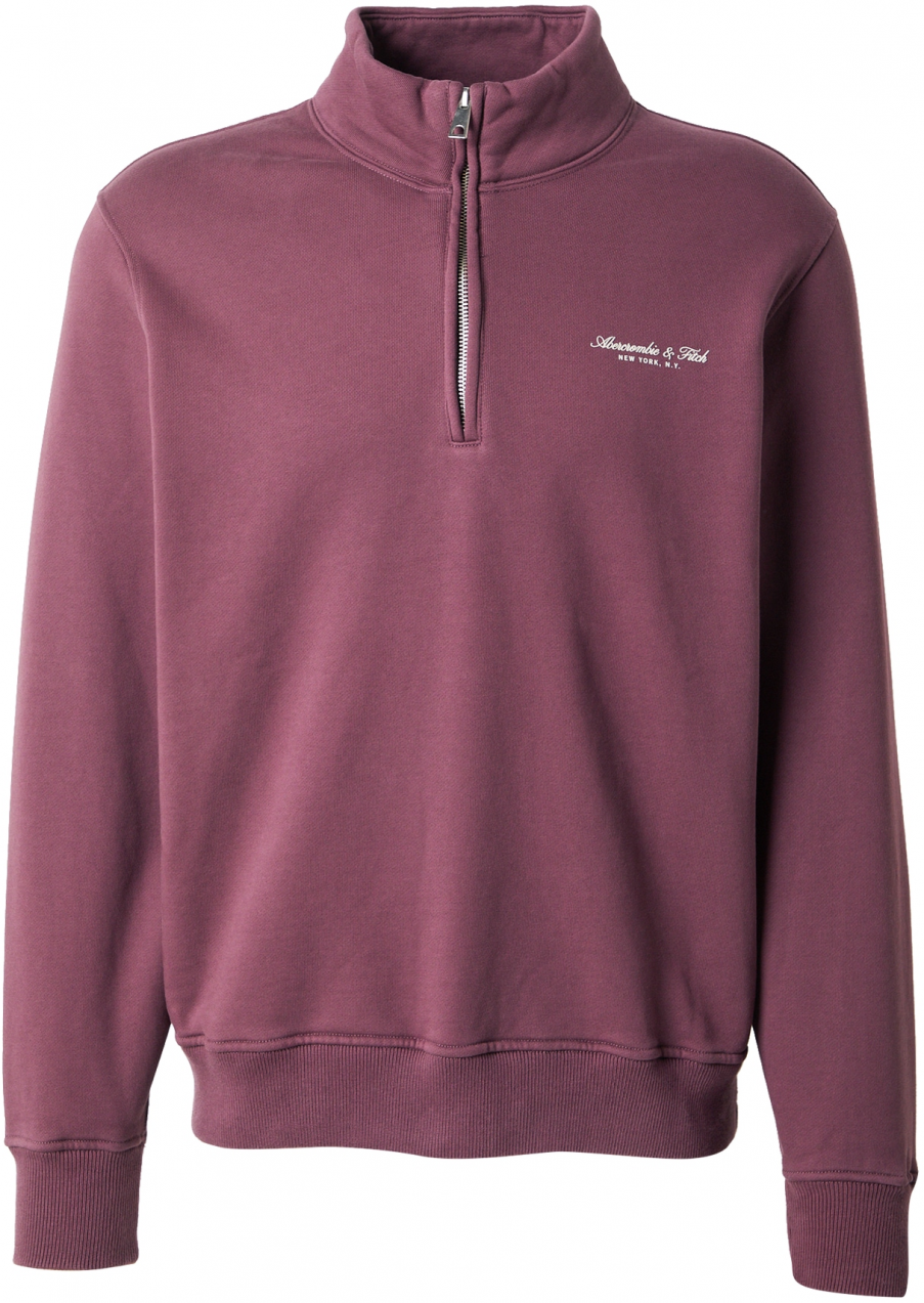 Abercrombie & Fitch Mikina  tmavoružová