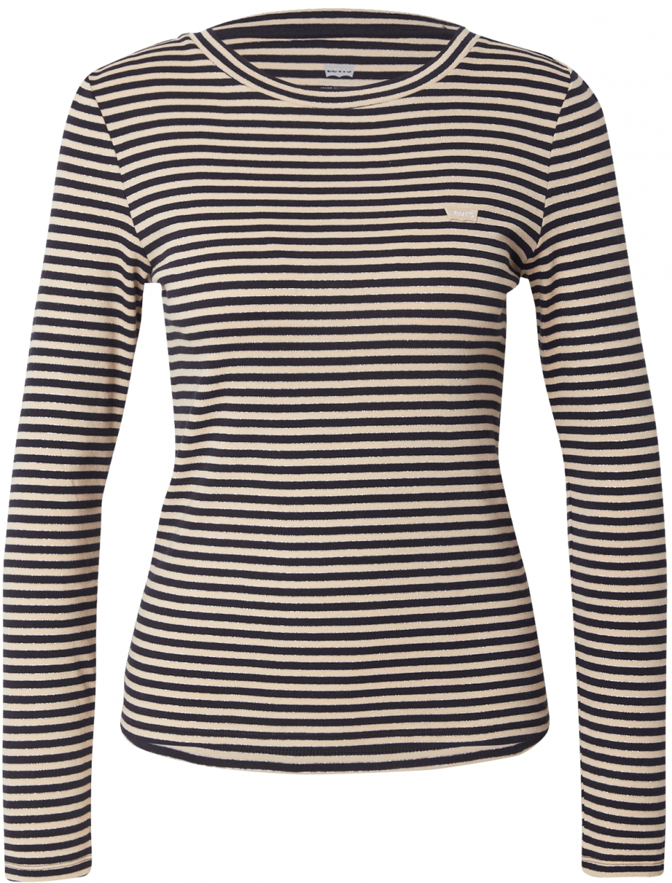 LEVI'S ® Tričko 'Essential Housemark'  béžová / čierna / strieborná