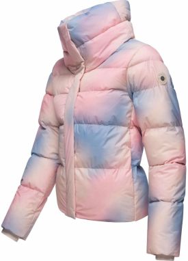 Ragwear Zimná bunda 'Lunis'  béžová melírovaná / svetlomodrá / pastelovo červená