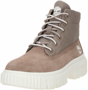TIMBERLAND Šnurovacie členkové čižmy 'Greyfield'  tmavošedá / biela