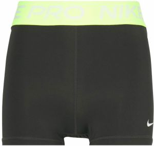 NIKE Športové nohavice 'Pro'  neónovo žltá / čierna / biela