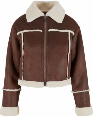 Urban Classics Prechodná bunda  krémová / hnedá
