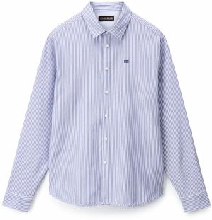 NAPAPIJRI Košeľa 'G-TERRA OXFORD'  modrá / tmavomodrá / biela