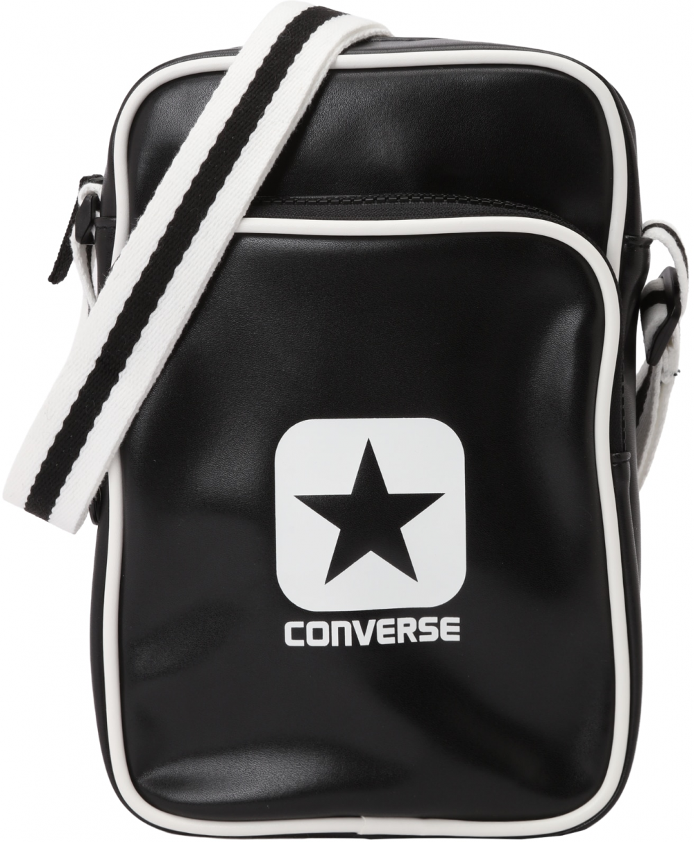 CONVERSE Taška cez rameno 'ERVING FESTIVAL'  čierna / biela