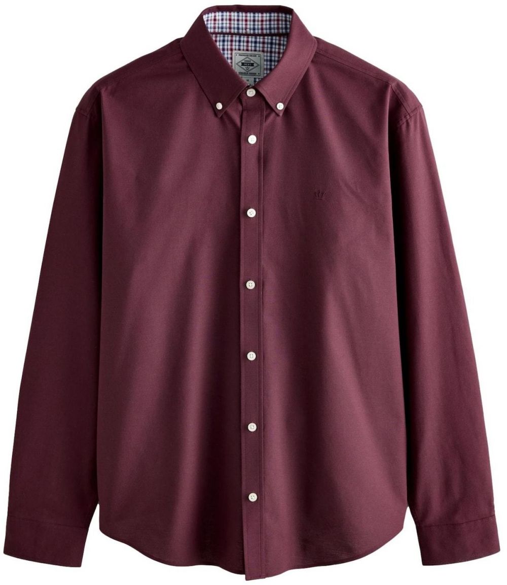 Next Košeľa  vínovo červená