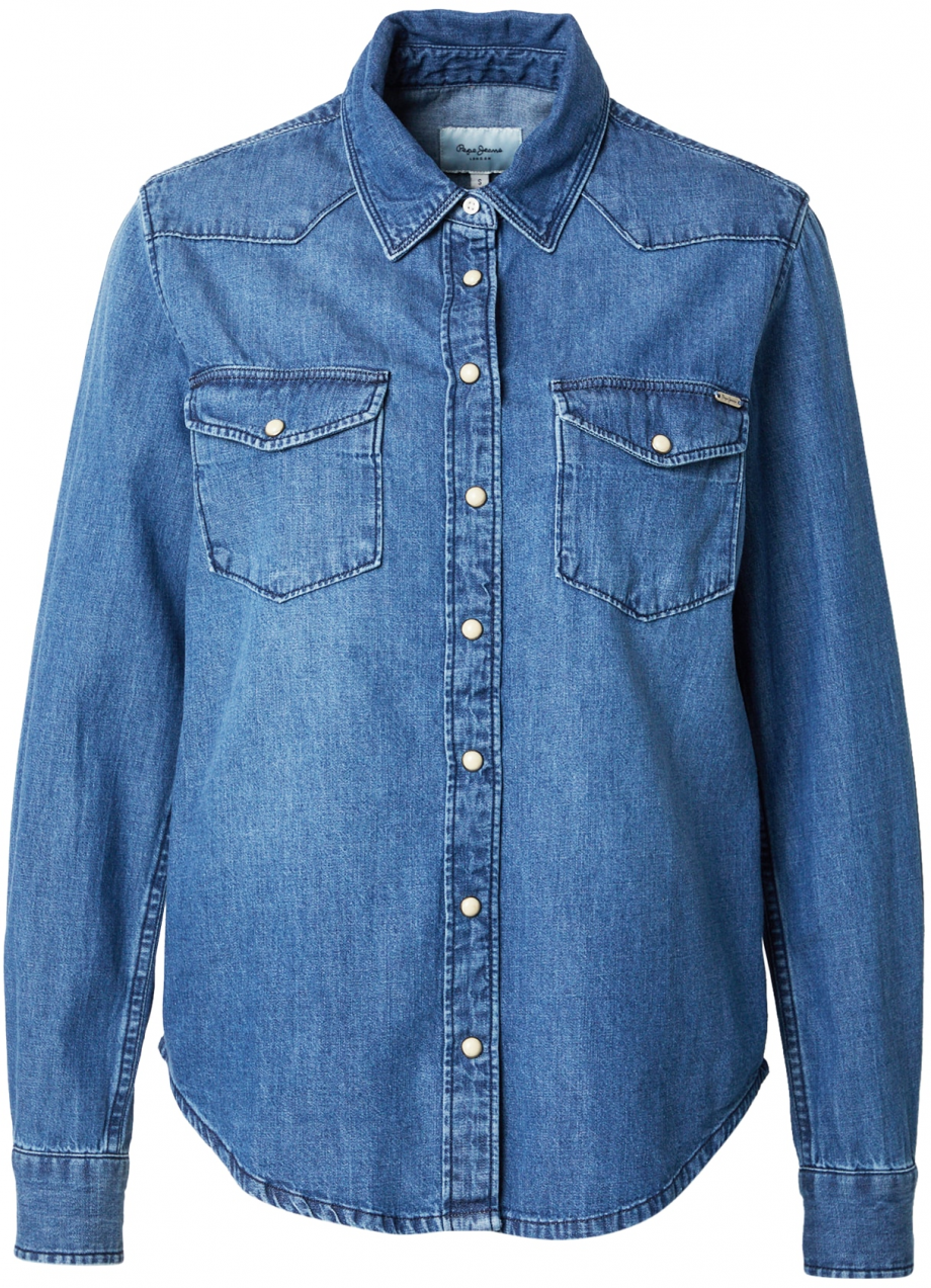 Pepe Jeans Blúzka  modrá denim