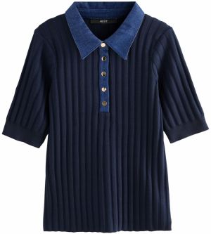 Next Sveter  modrá denim / tmavomodrá