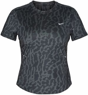 NIKE Funkčné tričko 'SWIFT'  tmavosivá / čierna / biela