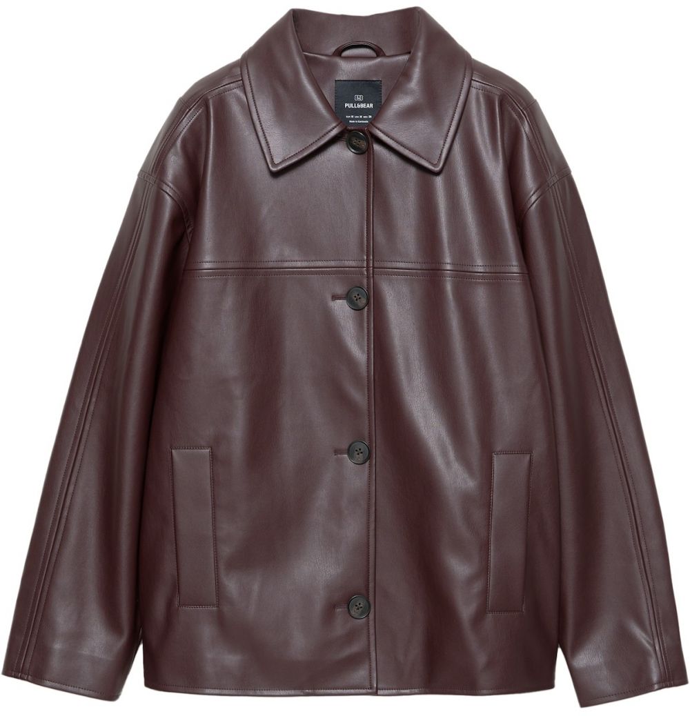 Pull&Bear Prechodná bunda  burgundská