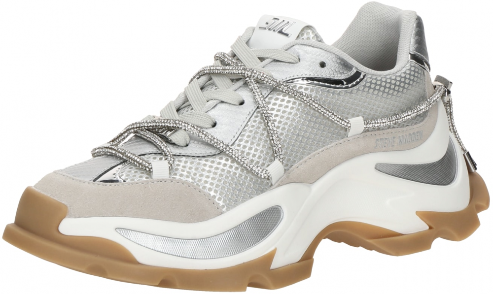STEVE MADDEN Nízke tenisky 'Z Nation'  sivobéžová / strieborná