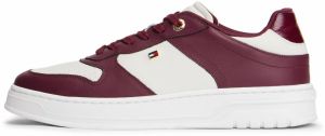 TOMMY HILFIGER Nízke tenisky  burgundská / biela