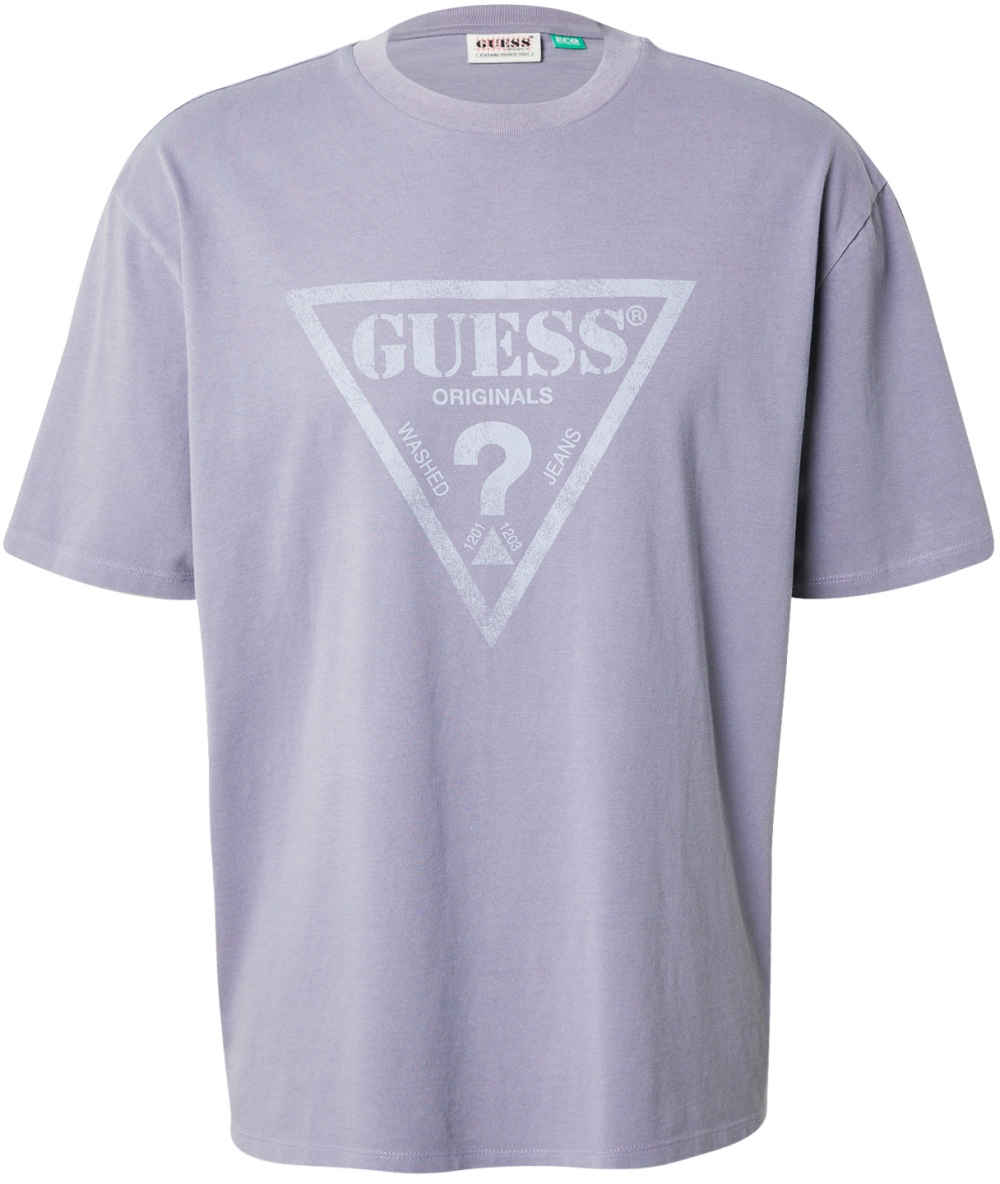 GUESS Originals Tričko  pastelovo modrá / orgovánová