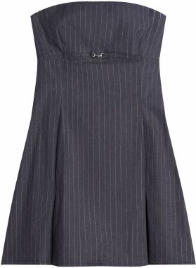 Bershka Šaty  námornícka modrá / biela