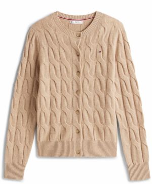 TOMMY HILFIGER Kardigán  béžová