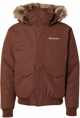 COLUMBIA Outdoorová bunda  gaštanová / biela