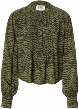 SCOTCH & SODA Blúzka  tmavohnedá / olivová